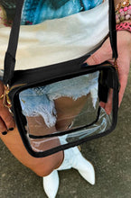 Clear PVC Leather Strap Crossbody Bag