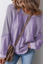 Solid Waffle Knit Patchwork