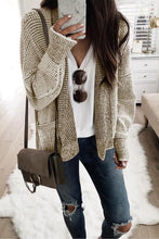 Plaid Contrast Trim Open Front Cardigan