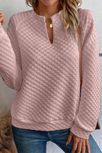 Split Neck Quilted Top
