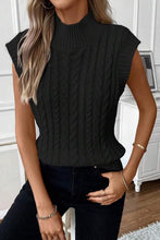 Cable Knit High Neck Sweater