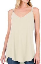 Spaghetti Strap V-Neck Flowy Tunic Tank Top