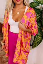 Wide Sleeve Open Front Kimono