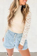 Leopard/ White/ Beige Lace Tops
