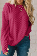 Solid Textured Thumbhole Sleeve Top