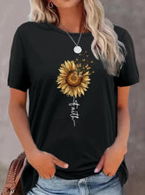 Sunflower Print /BE KIND Graphic Top