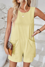 Loose Fit Pockets Sleeveless Romper