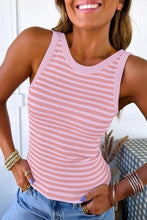 Stripe Ribbed Knit Tank Top