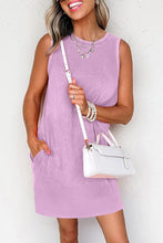 Mineral Wash Tank Dress with Pockets