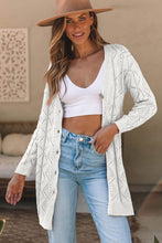 Hollow-out Openwork Knit Cardigan
