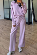 Half Zip Thumbhole Sleeve Hoodie Active Pants 2pcs Outfit