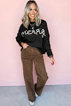 Merry Colorful Dot Detail Christmas Drop Shoulder Sweater