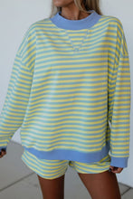 Oversize Mock Neck Sweatshirt and Shorts Set