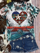 Western Flag Bleached Tee