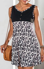 Leopard Print V-Neck Dress