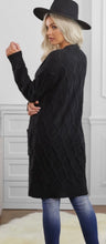 Textured Cable Knit Cardigan