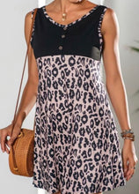 Leopard Print V-Neck Dress