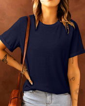 Solid Color Crew Neck Tee